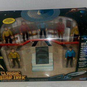 1993 STAR TREK Classic Collector Figure Set Enterprise Limited #83924 Playmates